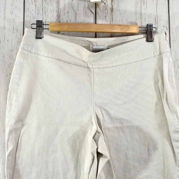 Women's Rock & Rose Stretch Capri Pants Side Zipper Casual SIZE 9 Tan - Picture 2 of 10
